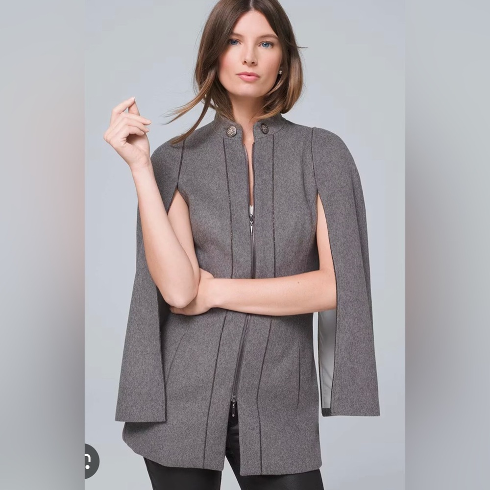 White House Black Market Ball Chain Cape